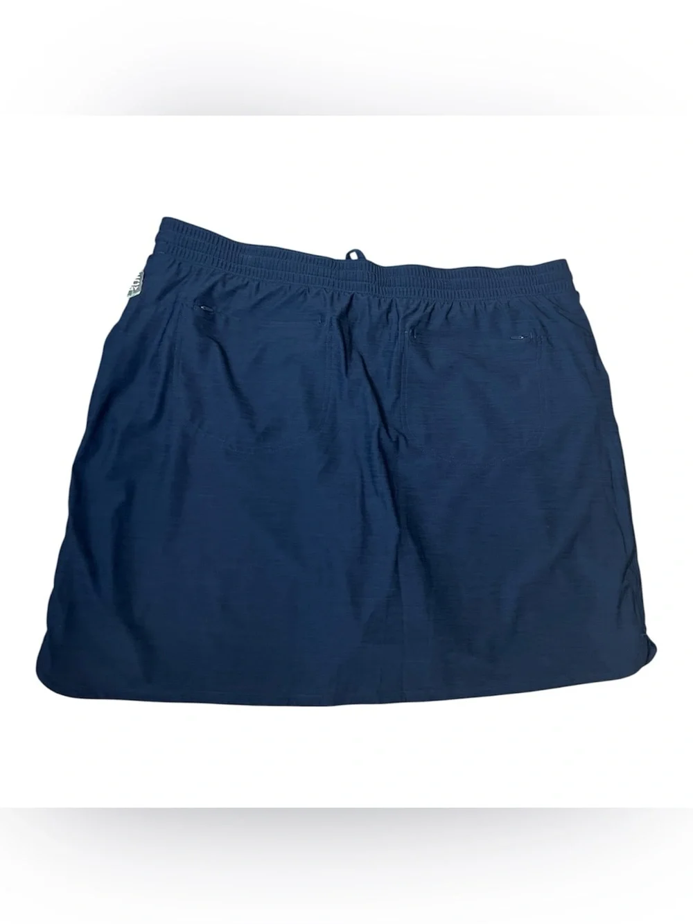 Duluth Trading co navy blue athletic mini skirt with built in shorts XXL NWT
